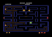 Pac-Man for Atari 8-bit - Only a few dots left...