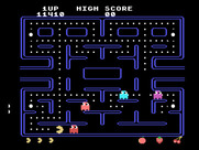 Pac-Man for TI-99/4A - The red ghost is closing in....
