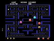 Pac-Man for TI-99/4A - Running away from a red ghost...