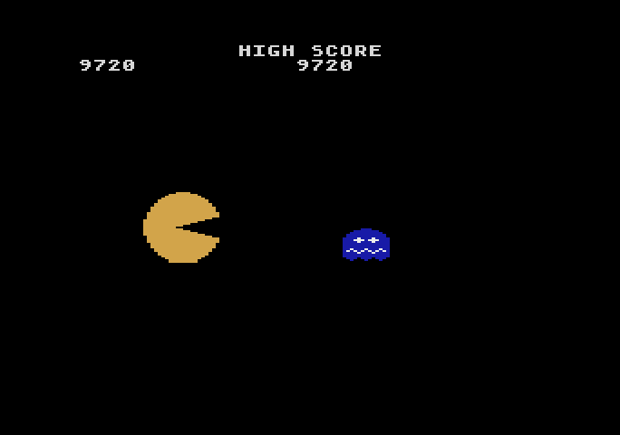 Pac-Man Atari 5200 Screenshot: Between level animation continued.