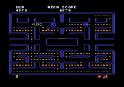 Pac-Man for Atari 5200 - 400 points for eating a ghost.