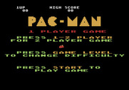 Pac-Man for Atari 5200 - Title screen and game options.