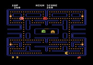 Pac-Man for Atari 5200 - Gameplay; munching on dots...