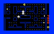 Pac-Man for Intellivision - When the ghosts flash white, they are about to change back to normal...