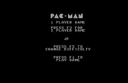 Pac-Man for Commodore 64 - Title screen and game options.
