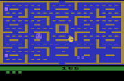 Pac-Man for Atari 2600 - You can eat the ghosts after eating a power pellet and they turn blue...