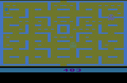 Pac-Man for Atari 2600 - Game over; the screen once again flashes random colors.