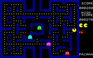 Pac-Man for Fujitsu FM-7 - Munching on dots...