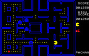 Pac-Man for Fujitsu FM-7 - You can eat the ghosts when they are blue...