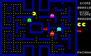 Pac-Man for Fujitsu FM-7 - Eat the fruit for bonus points!