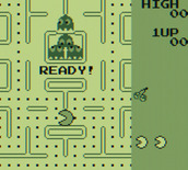 Pac-Man for Game Boy - Get ready to begin!
