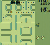 Pac-Man for Game Boy - 200 points earned for eating a ghost.