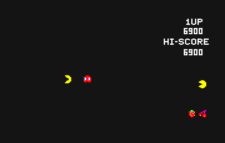 Pac-Man PC-6000 Series Screenshot: Like in the arcade version there's a mini-cartoon between some levels.