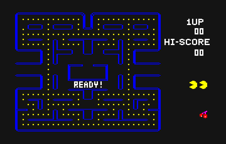 Pac-Man PC-6000 Series Screenshot: Ready to begin?