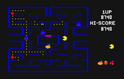Pac-Man for PC-6000 Series - You can eat the ghosts when they are blue.