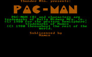 Pac-Man for IBM PC/Compatibles - Title screen (Thunder Mountain release).
