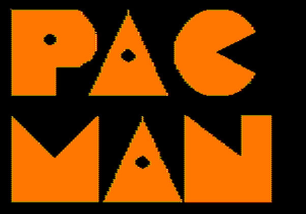 Pac-Man Apple II Screenshot: Title screen (Atarisoft version).