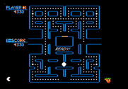 Pac-Man for Apple II - Ghost got me...ready to begin again?