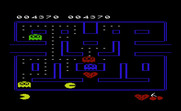 Pac-Man for Commodore VIC-20 - Eat the strawberry for bonus points.