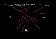Gorf for Atari 5200 - Space Warp; don't get hit by fireballs!