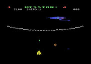 Gorf for Atari 5200 - The flag ship moves back and forth until you destroy it...