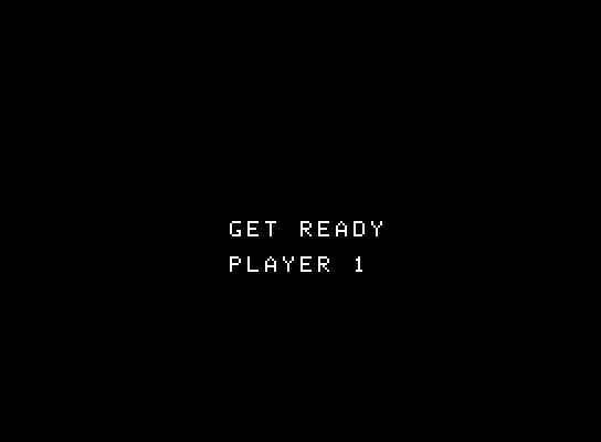 Gorf ColecoVision Screenshot: Get ready player 1!