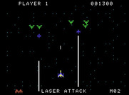 Gorf for ColecoVision - Start of the laser attack sequence.