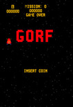 Gorf for Arcade - Title screen.