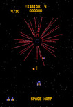 Gorf for Arcade - Beginning the Space Warp level.