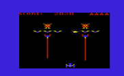 Gorf for Commodore VIC-20 - The laser attack begins...