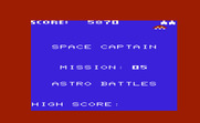 Gorf for Commodore VIC-20 - The game repeats after you defeat the flag ship, but with higher difficulty.