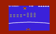 Gorf for Commodore VIC-20 - Game start; the invaders arrive!
