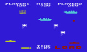 Sea Wolf for Commodore VIC-20 - Player one is in the lead...