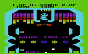 Pinball Spectacular for Commodore VIC-20 - Careful, don't let the ball fall off of the bottom of the screen!