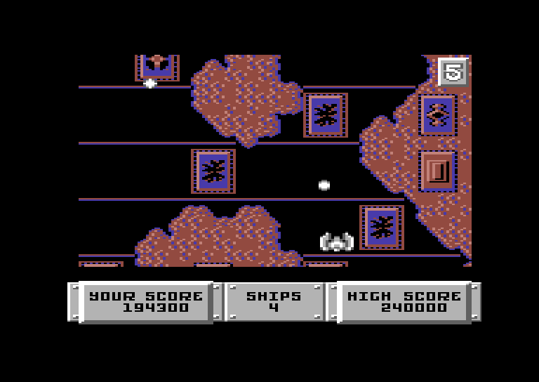 Bulldog Commodore 64 Screenshot: A few enemies destroyed, a few more to go...