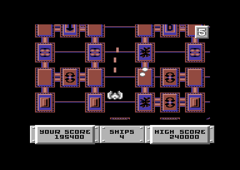 Bulldog Commodore 64 Screenshot: Navigating a narrow path.
