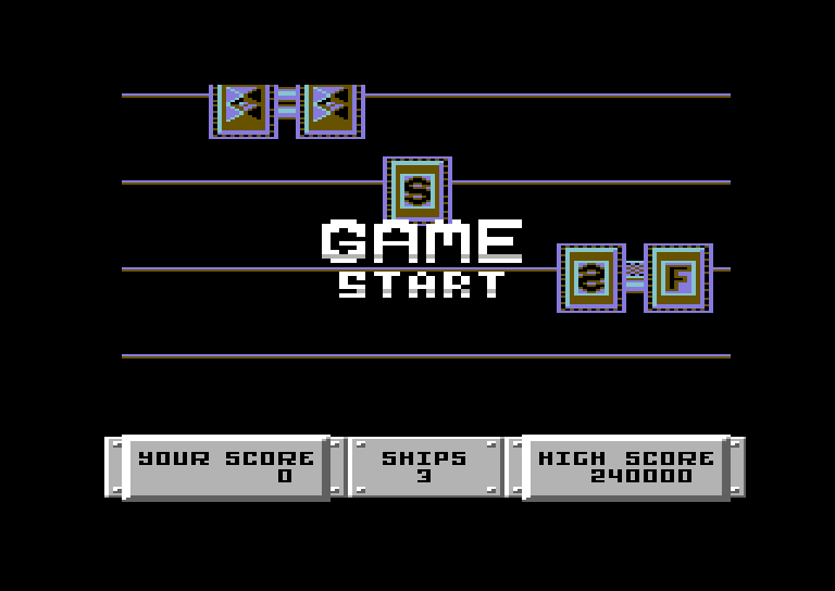 Bulldog Commodore 64 Screenshot: Game start.