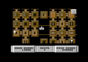 Bulldog for Commodore 64 - There's a lot to shoot here! Take out enemies before they fire at you...