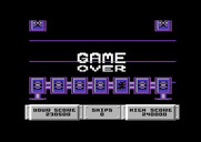 Bulldog for Commodore 64 - Game over.