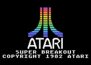 Super Breakout for Atari 5200 - Title screen.