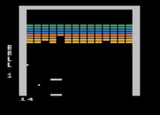 Super Breakout for Atari 5200 - In Double Breakout, you have two paddles and start with two balls.