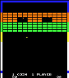 Super Breakout for Arcade - Game attract mode.