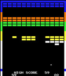 Super Breakout for Arcade - Game over.