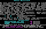 Paratrooper for IBM PC/Compatibles - Game instructions.