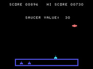 TI Invaders for TI-99/4A - Shoot the flying saucer for bonus points at the end of each level.