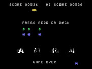 TI Invaders for TI-99/4A - Game over.