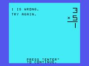 Milliken Math Sequences: Multiplication for TI-99/4A - That's wrong, try again.