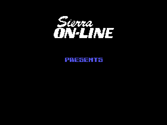 Jawbreaker II TI-99/4A Screenshot: Sierra On-Line logo.