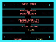 Jawbreaker II for TI-99/4A - Game over.
