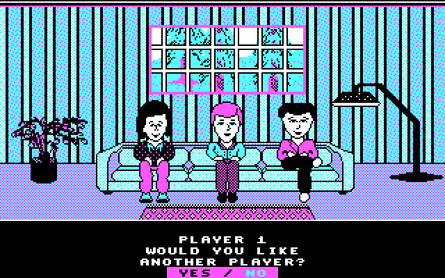 Win, Lose or Draw: Second Edition IBM PC/Compatibles Screenshot: Setting up your team.